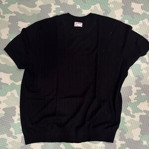 Black Short Sleeve cashmere t-shirt